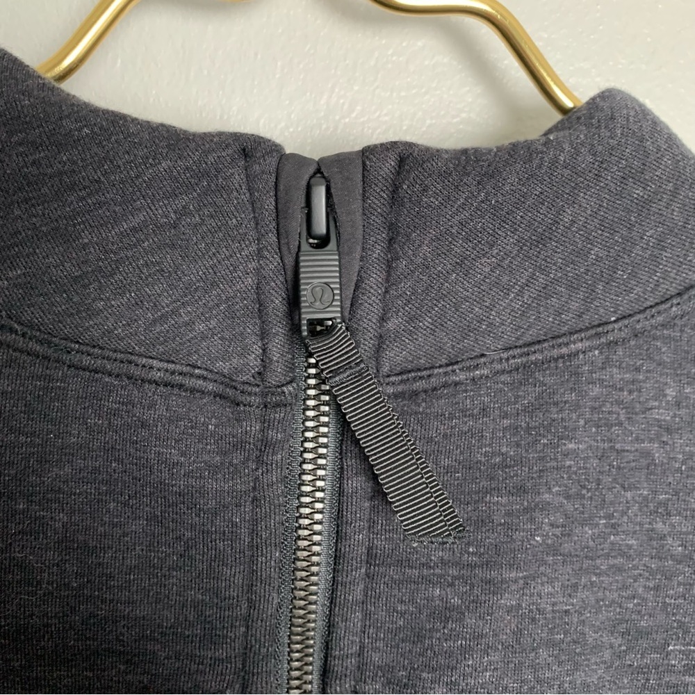 Lululemon Light As Warmth Crew pullover sweatshirt Heathered Core Black size 8​ - Picture 6 of 12